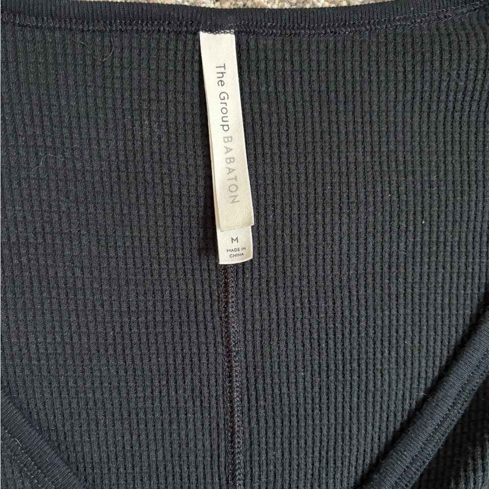 Aritzia The Group Babaton Thermal V-Neck Lounge Cardigan Sweater‎ Women's L - Picture 7 of 9